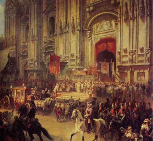 Торжественная встреча Суворова в Милане в апреле 1799 г. Художник А.И. Шарлемань
